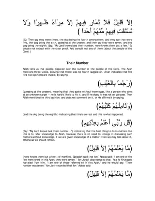 A compilation of the Abridged Tafsir Ibn Kathir Volumes 1 - 10  ( commentary of the meaning ) 