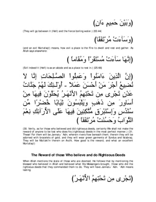 A compilation of the Abridged Tafsir Ibn Kathir Volumes 1 - 10  ( commentary of the meaning ) 