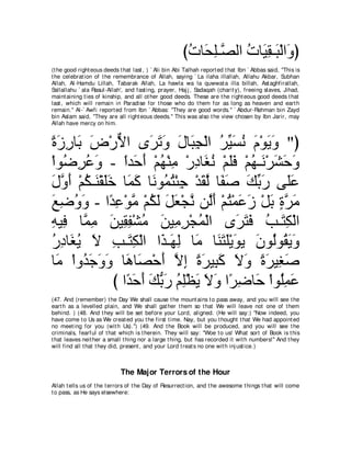 A compilation of the Abridged Tafsir Ibn Kathir Volumes 1 - 10  ( commentary of the meaning ) 