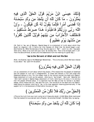 A compilation of the Abridged Tafsir Ibn Kathir Volumes 1 - 10  ( commentary of the meaning ) 