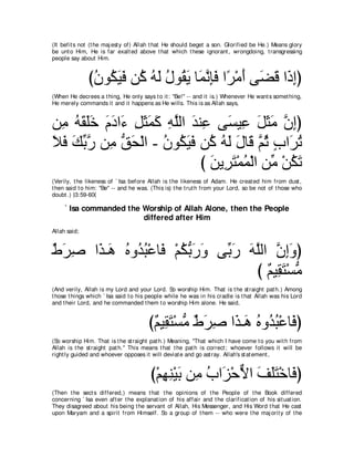 A compilation of the Abridged Tafsir Ibn Kathir Volumes 1 - 10  ( commentary of the meaning ) 