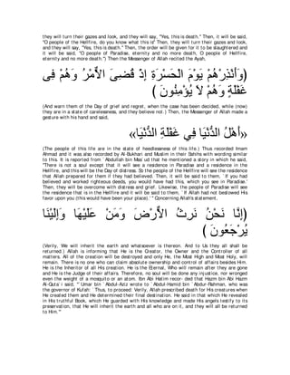 A compilation of the Abridged Tafsir Ibn Kathir Volumes 1 - 10  ( commentary of the meaning ) 