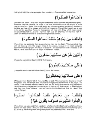 A compilation of the Abridged Tafsir Ibn Kathir Volumes 1 - 10  ( commentary of the meaning ) 