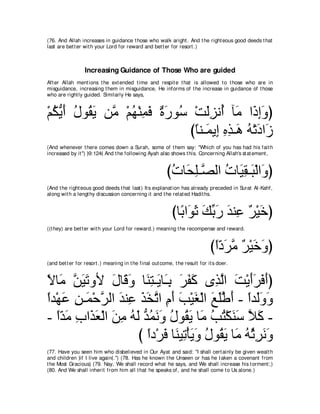 A compilation of the Abridged Tafsir Ibn Kathir Volumes 1 - 10  ( commentary of the meaning ) 