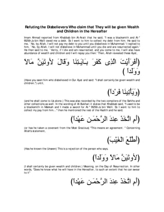 A compilation of the Abridged Tafsir Ibn Kathir Volumes 1 - 10  ( commentary of the meaning ) 