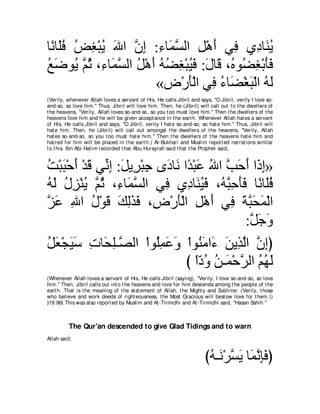 A compilation of the Abridged Tafsir Ibn Kathir Volumes 1 - 10  ( commentary of the meaning ) 