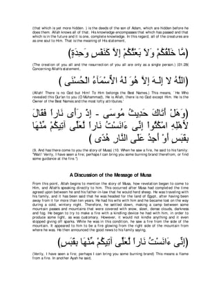 A compilation of the Abridged Tafsir Ibn Kathir Volumes 1 - 10  ( commentary of the meaning ) 