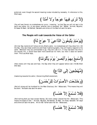 A compilation of the Abridged Tafsir Ibn Kathir Volumes 1 - 10  ( commentary of the meaning ) 