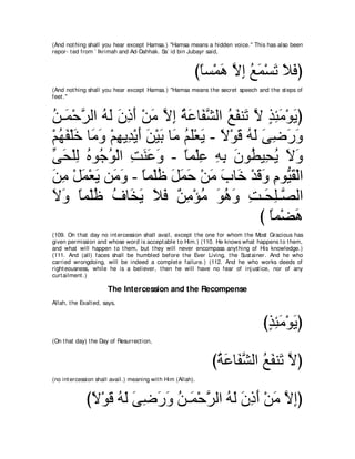 A compilation of the Abridged Tafsir Ibn Kathir Volumes 1 - 10  ( commentary of the meaning ) 