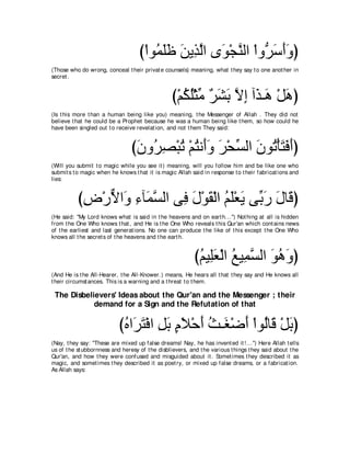 A compilation of the Abridged Tafsir Ibn Kathir Volumes 1 - 10  ( commentary of the meaning ) 