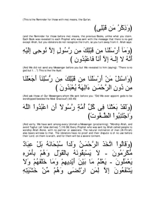 A compilation of the Abridged Tafsir Ibn Kathir Volumes 1 - 10  ( commentary of the meaning ) 