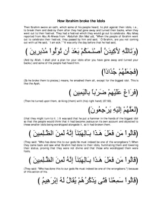 A compilation of the Abridged Tafsir Ibn Kathir Volumes 1 - 10  ( commentary of the meaning ) 