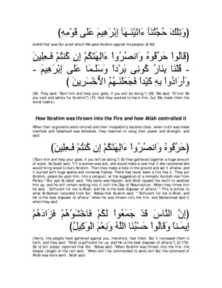 A compilation of the Abridged Tafsir Ibn Kathir Volumes 1 - 10  ( commentary of the meaning ) 