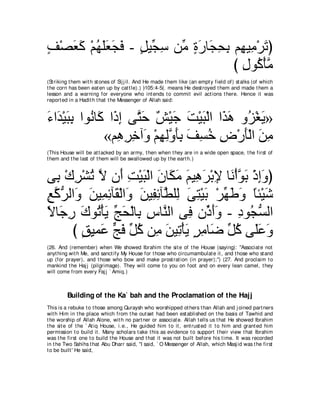 A compilation of the Abridged Tafsir Ibn Kathir Volumes 1 - 10  ( commentary of the meaning ) 
