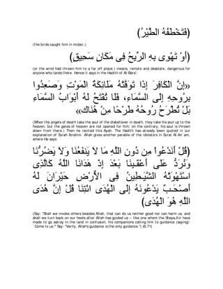 A compilation of the Abridged Tafsir Ibn Kathir Volumes 1 - 10  ( commentary of the meaning ) 