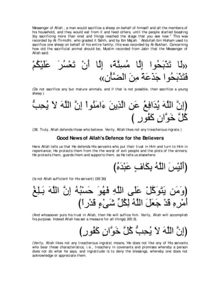 A compilation of the Abridged Tafsir Ibn Kathir Volumes 1 - 10  ( commentary of the meaning ) 