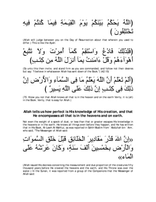 A compilation of the Abridged Tafsir Ibn Kathir Volumes 1 - 10  ( commentary of the meaning ) 