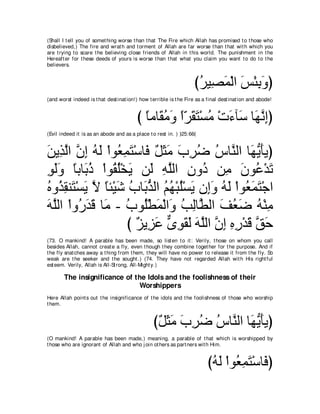 A compilation of the Abridged Tafsir Ibn Kathir Volumes 1 - 10  ( commentary of the meaning ) 