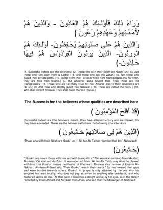 A compilation of the Abridged Tafsir Ibn Kathir Volumes 1 - 10  ( commentary of the meaning ) 