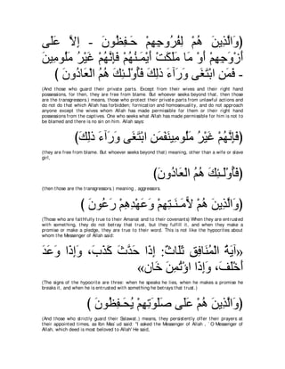 A compilation of the Abridged Tafsir Ibn Kathir Volumes 1 - 10  ( commentary of the meaning ) 