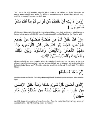 A compilation of the Abridged Tafsir Ibn Kathir Volumes 1 - 10  ( commentary of the meaning ) 