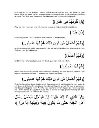 A compilation of the Abridged Tafsir Ibn Kathir Volumes 1 - 10  ( commentary of the meaning ) 