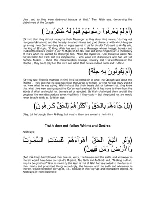 A compilation of the Abridged Tafsir Ibn Kathir Volumes 1 - 10  ( commentary of the meaning ) 