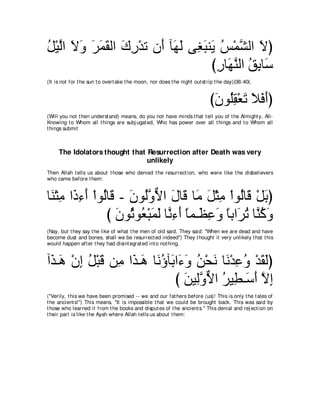 A compilation of the Abridged Tafsir Ibn Kathir Volumes 1 - 10  ( commentary of the meaning ) 