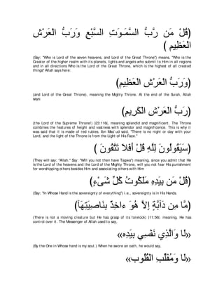 A compilation of the Abridged Tafsir Ibn Kathir Volumes 1 - 10  ( commentary of the meaning ) 