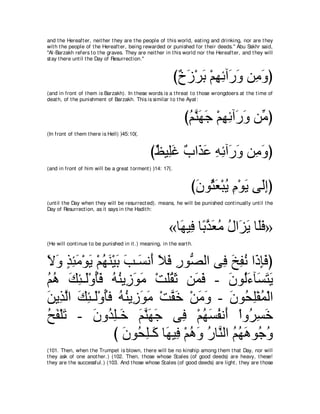 A compilation of the Abridged Tafsir Ibn Kathir Volumes 1 - 10  ( commentary of the meaning ) 