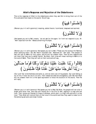 A compilation of the Abridged Tafsir Ibn Kathir Volumes 1 - 10  ( commentary of the meaning ) 