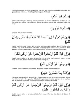 A compilation of the Abridged Tafsir Ibn Kathir Volumes 1 - 10  ( commentary of the meaning ) 