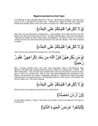 A compilation of the Abridged Tafsir Ibn Kathir Volumes 1 - 10  ( commentary of the meaning ) 