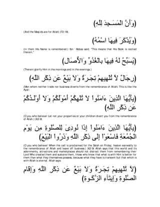 A compilation of the Abridged Tafsir Ibn Kathir Volumes 1 - 10  ( commentary of the meaning ) 