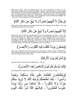 A compilation of the Abridged Tafsir Ibn Kathir Volumes 1 - 10  ( commentary of the meaning ) 