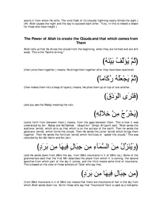 A compilation of the Abridged Tafsir Ibn Kathir Volumes 1 - 10  ( commentary of the meaning ) 