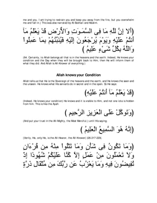 A compilation of the Abridged Tafsir Ibn Kathir Volumes 1 - 10  ( commentary of the meaning ) 