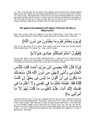 A compilation of the Abridged Tafsir Ibn Kathir Volumes 1 - 10  ( commentary of the meaning ) 