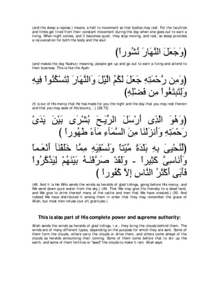 A compilation of the Abridged Tafsir Ibn Kathir Volumes 1 - 10  ( commentary of the meaning ) 