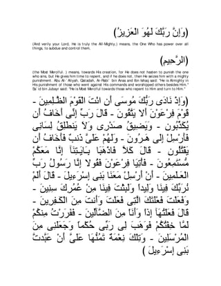 A compilation of the Abridged Tafsir Ibn Kathir Volumes 1 - 10  ( commentary of the meaning ) 