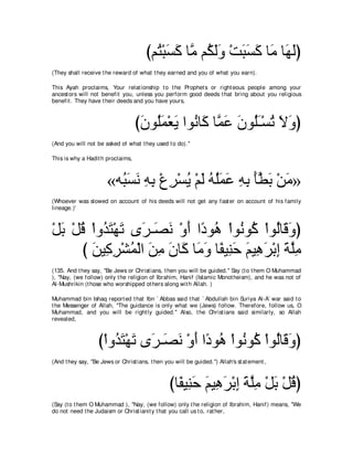 A compilation of the Abridged Tafsir Ibn Kathir Volumes 1 - 10  ( commentary of the meaning ) 