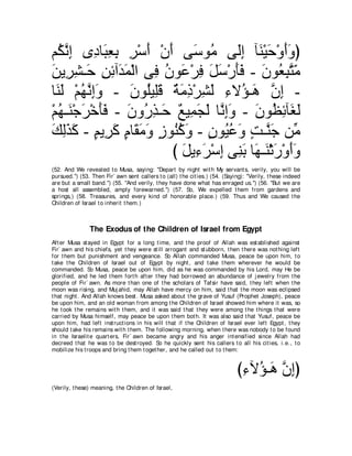 A compilation of the Abridged Tafsir Ibn Kathir Volumes 1 - 10  ( commentary of the meaning ) 