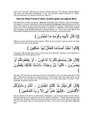 A compilation of the Abridged Tafsir Ibn Kathir Volumes 1 - 10  ( commentary of the meaning ) 