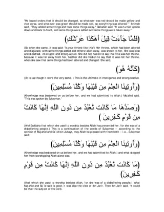 A compilation of the Abridged Tafsir Ibn Kathir Volumes 1 - 10  ( commentary of the meaning ) 