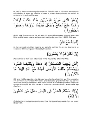 A compilation of the Abridged Tafsir Ibn Kathir Volumes 1 - 10  ( commentary of the meaning ) 