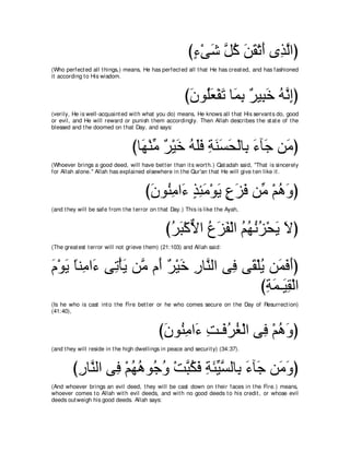 A compilation of the Abridged Tafsir Ibn Kathir Volumes 1 - 10  ( commentary of the meaning ) 