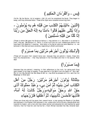 A compilation of the Abridged Tafsir Ibn Kathir Volumes 1 - 10  ( commentary of the meaning ) 