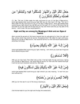 A compilation of the Abridged Tafsir Ibn Kathir Volumes 1 - 10  ( commentary of the meaning ) 