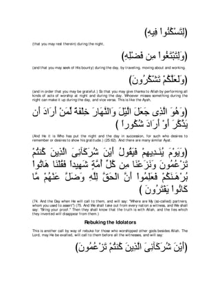 A compilation of the Abridged Tafsir Ibn Kathir Volumes 1 - 10  ( commentary of the meaning ) 