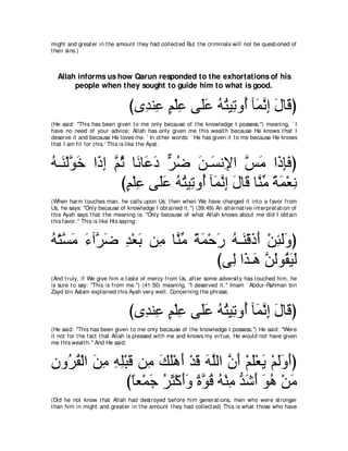 A compilation of the Abridged Tafsir Ibn Kathir Volumes 1 - 10  ( commentary of the meaning ) 